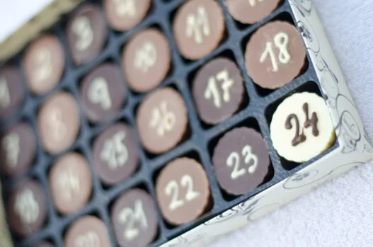Julekalender med chokolade